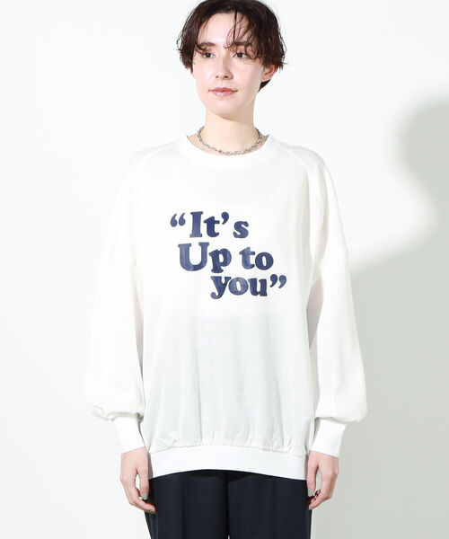 NOLLEY’S(ノーリーズ)の「◇【WEB限定】ドルマンロゴロンT(Tシャツ/カットソー・レディース・ホワイト/ホワイト系4/ネイビー/ラベンダー・FREE)」の19枚目の写真