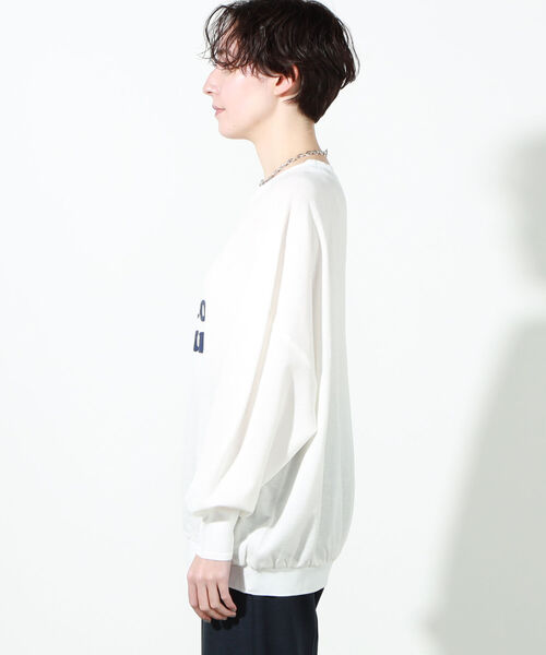NOLLEY’S(ノーリーズ)の「◇【WEB限定】ドルマンロゴロンT(Tシャツ/カットソー・レディース・ホワイト/ホワイト系4/ネイビー/ラベンダー・FREE)」の20枚目の写真