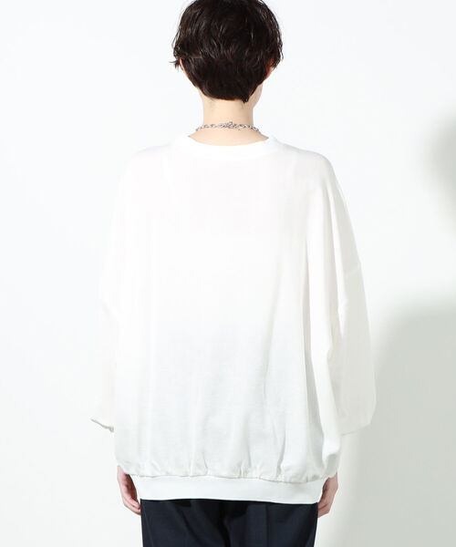 NOLLEY’S(ノーリーズ)の「◇【WEB限定】ドルマンロゴロンT(Tシャツ/カットソー・レディース・ホワイト/ホワイト系4/ネイビー/ラベンダー・FREE)」の21枚目の写真