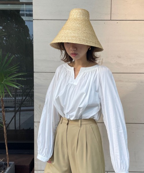 marihoja(マリホジャ)の「marihoja コーンストローハット(ハット・レディース・ベージュ・FREE)」の19枚目の写真