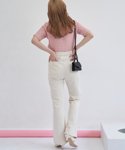 VANNIE U（ヴァニーユー）の「フレアイージーツイルパンツ（その他パンツ・レディース・オレンジ/ブルー/ナチュラル・FREE/S）」の16枚目の写真