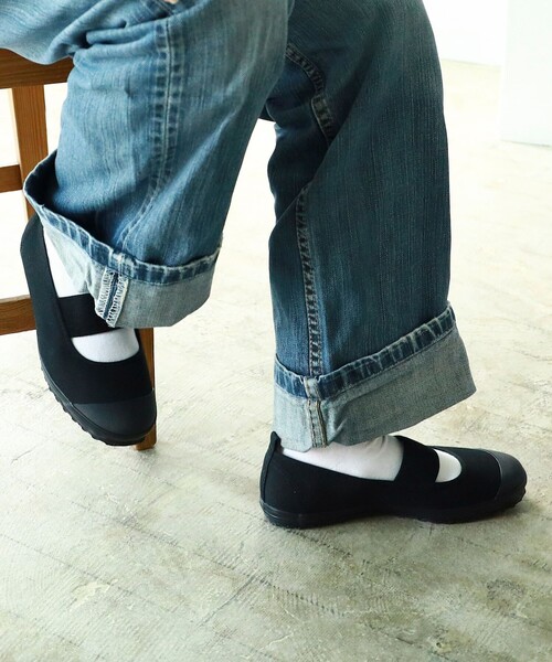 BEAMS JAPAN(ビームス ジャパン)の「MOONSTAR × BEAMS JAPAN / 別注 モノトーン うわばき Ver.2.0(その他シューズ・レディース・ブラック・23/24/25)」の3枚目の写真
