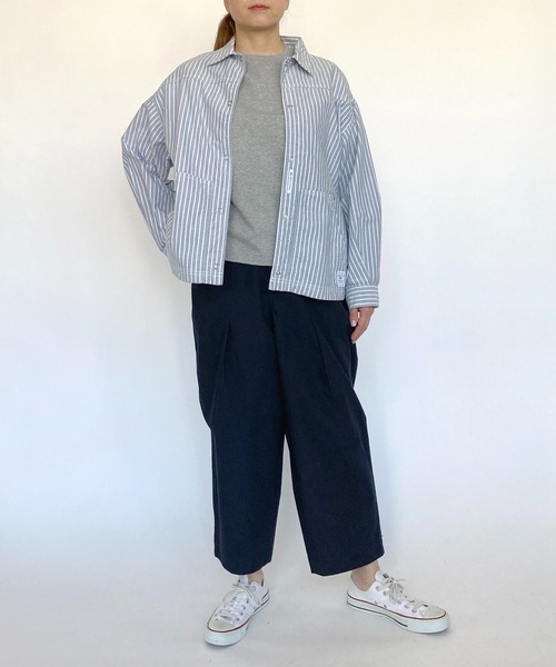 BROOKLYN OVERALL(ブルックリンオーバーオール)の「タックパンツ(その他パンツ・レディース・カーキ/ネイビー・FREE)」の20枚目の写真