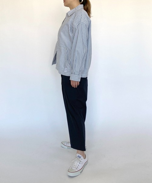 BROOKLYN OVERALL(ブルックリンオーバーオール)の「タックパンツ(その他パンツ・レディース・カーキ/ネイビー・FREE)」の19枚目の写真