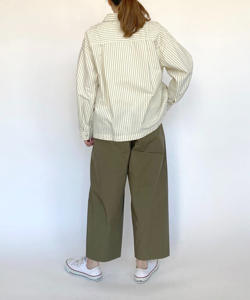 BROOKLYN OVERALL(ブルックリンオーバーオール)の「タックパンツ(その他パンツ・レディース・カーキ/ネイビー・FREE)」の22枚目の写真