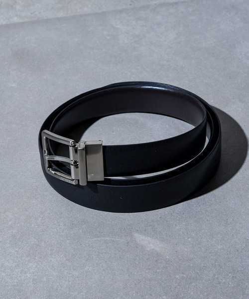 ブラック CKロゴ ベルト Calvin Klein（カルバン・クライン）の「【Calvin Klein