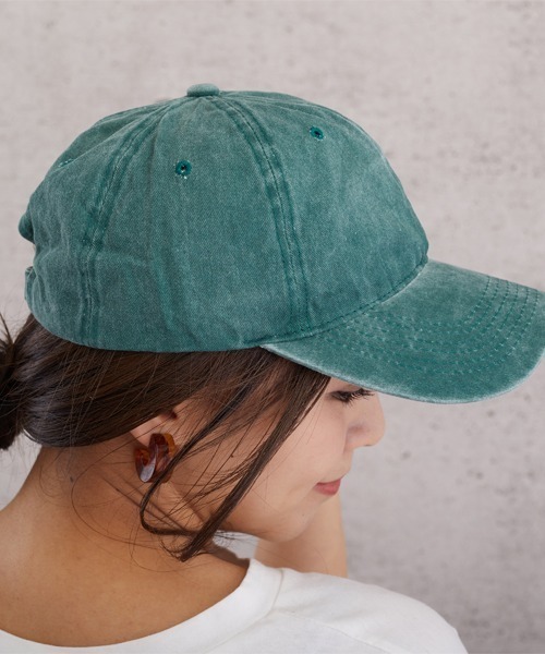 almo(アルモ)の「ピグメントCAP【YC】(キャップ・レディース・ブラック/ベージュ/パープル/ブラウン/グレー/グリーン・FREE)」の7枚目の写真