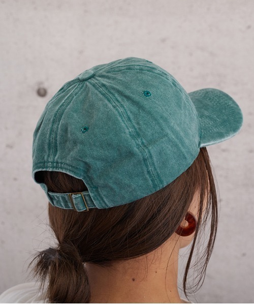 almo(アルモ)の「ピグメントCAP【YC】(キャップ・レディース・ブラック/ベージュ/パープル/ブラウン/グレー/グリーン・FREE)」の8枚目の写真