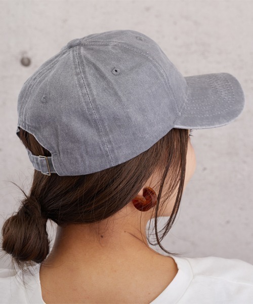 almo(アルモ)の「ピグメントCAP【YC】(キャップ・レディース・ブラック/ベージュ/パープル/ブラウン/グレー/グリーン・FREE)」の10枚目の写真