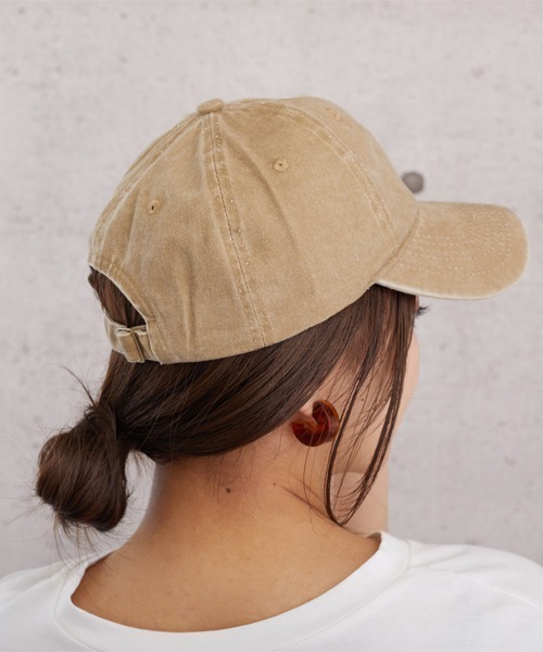 almo(アルモ)の「ピグメントCAP【YC】(キャップ・レディース・ブラック/ベージュ/パープル/ブラウン/グレー/グリーン・FREE)」の11枚目の写真