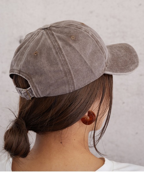 almo(アルモ)の「ピグメントCAP【YC】(キャップ・レディース・ブラック/ベージュ/パープル/ブラウン/グレー/グリーン・FREE)」の12枚目の写真