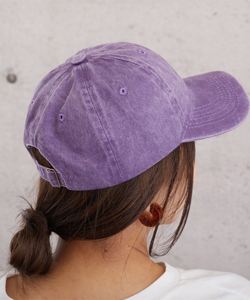 almo(アルモ)の「ピグメントCAP【YC】(キャップ・レディース・ブラック/ベージュ/パープル/ブラウン/グレー/グリーン・FREE)」の13枚目の写真