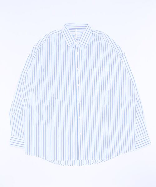 INASTUDIOS ZOO(イーナストゥディオスズー)の「「INASTUDIOS SELECT」ビッグシルエット ブロードレギュラカラーシャツ(シャツ/ブラウス・レディース・ホワイト/ブラック/グレイッシュベージュ/グリーン/サックスブルー/イエロー/ラベンダー/ホワイト系その他/ブラック系その他/グリーン系その他/ブルー系その他・MEDIUM/LARGE/X-LARGE)」の3枚目の写真