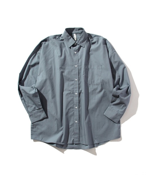 INASTUDIOS ZOO(イーナストゥディオスズー)の「「INASTUDIOS SELECT」ビッグシルエット ブロードレギュラカラーシャツ(シャツ/ブラウス・レディース・ホワイト/ブラック/グレイッシュベージュ/グリーン/サックスブルー/イエロー/ラベンダー/ホワイト系その他/ブラック系その他/グリーン系その他/ブルー系その他・MEDIUM/LARGE/X-LARGE)」の8枚目の写真