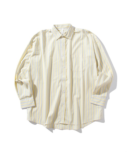 INASTUDIOS ZOO(イーナストゥディオスズー)の「「INASTUDIOS SELECT」ビッグシルエット ブロードレギュラカラーシャツ(シャツ/ブラウス・レディース・ホワイト/ブラック/グレイッシュベージュ/グリーン/サックスブルー/イエロー/ラベンダー/ホワイト系その他/ブラック系その他/グリーン系その他/ブルー系その他・MEDIUM/LARGE/X-LARGE)」の11枚目の写真