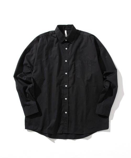 INASTUDIOS ZOO(イーナストゥディオスズー)の「「INASTUDIOS SELECT」ビッグシルエット ブロードレギュラカラーシャツ(シャツ/ブラウス・レディース・ホワイト/ブラック/グレイッシュベージュ/グリーン/サックスブルー/イエロー/ラベンダー/ホワイト系その他/ブラック系その他/グリーン系その他/ブルー系その他・MEDIUM/LARGE/X-LARGE)」の1枚目の写真