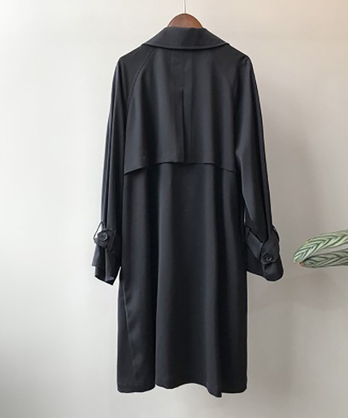 Girly Doll(ガーリードール)の「ロングトレンチコート(トレンチコート・レディース・ブラック/ベージュ・L/M)」の3枚目の写真