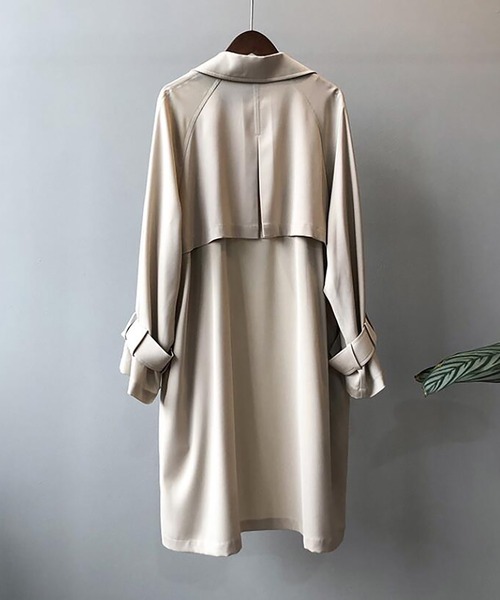 Girly Doll(ガーリードール)の「ロングトレンチコート(トレンチコート・レディース・ブラック/ベージュ・L/M)」の5枚目の写真