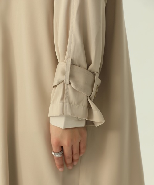 Girly Doll(ガーリードール)の「ロングトレンチコート(トレンチコート・レディース・ブラック/ベージュ・L/M)」の14枚目の写真