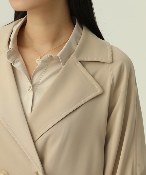 Girly Doll(ガーリードール)の「ロングトレンチコート(トレンチコート・レディース・ブラック/ベージュ・L/M)」の13枚目の写真