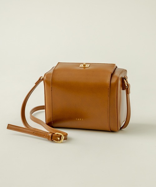 loti(ロティ)の「WEB限定 loti ボックスボストンショルダーBAG(ショルダーバッグ・レディース・ブラック/ブラウン・ONE SIZE)」の7枚目の写真