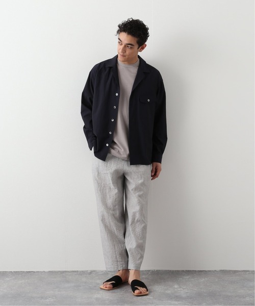 EDIFICE（エディフィス）の「【avancer / アボンシェル】Fly front シャツ（シャツ/ブラウス・メンズ・ベージュ/ネイビー・MEDIUM/LARGE）」の5枚目の写真