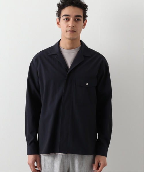 EDIFICE（エディフィス）の「【avancer / アボンシェル】Fly front シャツ（シャツ/ブラウス・メンズ・ベージュ/ネイビー・MEDIUM/LARGE）」の8枚目の写真