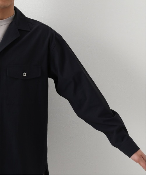 EDIFICE（エディフィス）の「【avancer / アボンシェル】Fly front シャツ（シャツ/ブラウス・メンズ・ベージュ/ネイビー・MEDIUM/LARGE）」の13枚目の写真