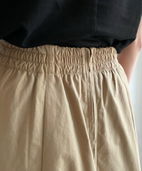 DouDou（ドゥドゥ）の「ハイウエストフレアスカート（スカート・レディース・ブラック/ベージュ/ブルー/レッド・FREE）」の12枚目の写真