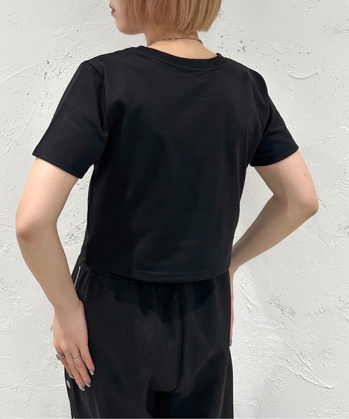 apres jour mignon(アプレジュールミニョン)の「ショートTシャツ【ZOZOTOWN限定アイテム】(Tシャツ/カットソー・レディース・イエロー/オフホワイト/グリーン/ブラック/ピンク/ネイビー/その他/ナチュラル/グリーン系その他・X-LARGE/フリー)」の21枚目の写真