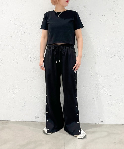 apres jour mignon(アプレジュールミニョン)の「ショートTシャツ【ZOZOTOWN限定アイテム】(Tシャツ/カットソー・レディース・イエロー/オフホワイト/グリーン/ブラック/ピンク/ネイビー/その他/ナチュラル/グリーン系その他・X-LARGE/フリー)」の22枚目の写真