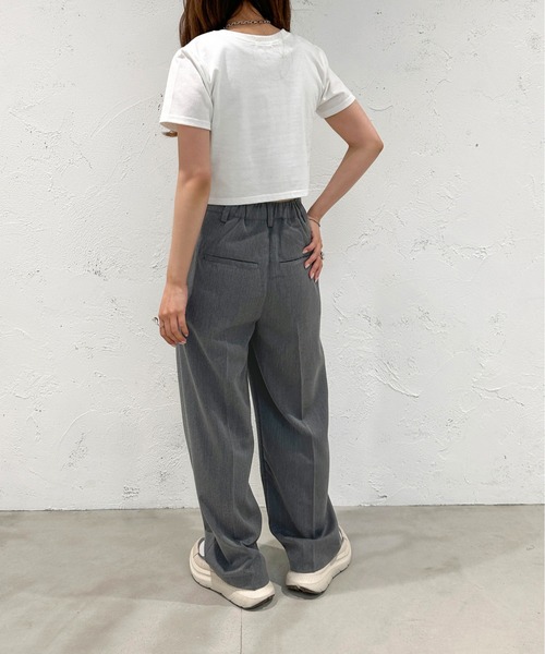 apres jour mignon(アプレジュールミニョン)の「ショートTシャツ【ZOZOTOWN限定アイテム】(Tシャツ/カットソー・レディース・イエロー/オフホワイト/グリーン/ブラック/ピンク/ネイビー/その他/ナチュラル/グリーン系その他・X-LARGE/フリー)」の17枚目の写真