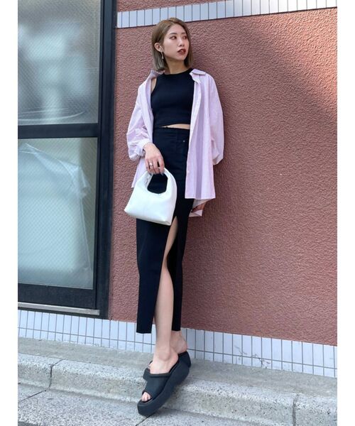 EMODA(エモダ)の「ストライプルーズシャツ(シャツ/ブラウス・レディース・ピンク/ブルー・FREE)」の16枚目の写真