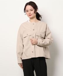 BROOKLYN OVERALL | 起毛コットンノーカラーブルゾン(ブルゾン)