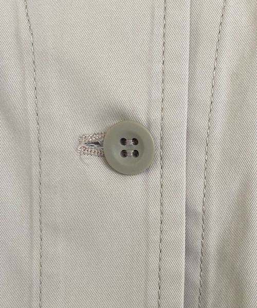 BROOKLYN OVERALL（ブルックリンオーバーオール）の「起毛コットンノーカラーブルゾン（ブルゾン・レディース・ベージュ/カーキ・FREE）」の5枚目の写真