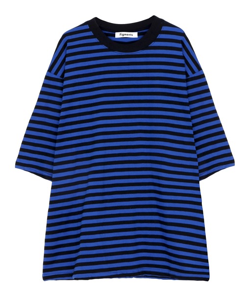 Figments（フィグメンツ）の「ボーダーＴシャツ（Tシャツ/カットソー・レディース・ホワイト/ブルー/グリーン・FREE）」の8枚目の写真