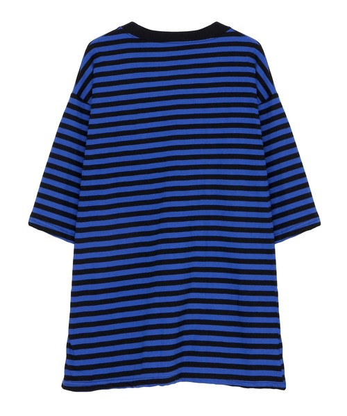 Figments（フィグメンツ）の「ボーダーＴシャツ（Tシャツ/カットソー・レディース・ホワイト/ブルー/グリーン・FREE）」の10枚目の写真