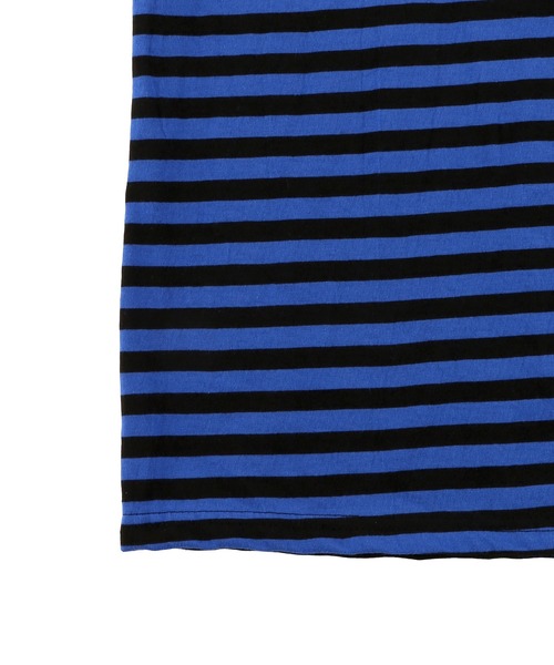 Figments（フィグメンツ）の「ボーダーＴシャツ（Tシャツ/カットソー・レディース・ホワイト/ブルー/グリーン・FREE）」の6枚目の写真