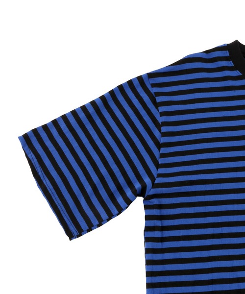 Figments（フィグメンツ）の「ボーダーＴシャツ（Tシャツ/カットソー・レディース・ホワイト/ブルー/グリーン・FREE）」の7枚目の写真