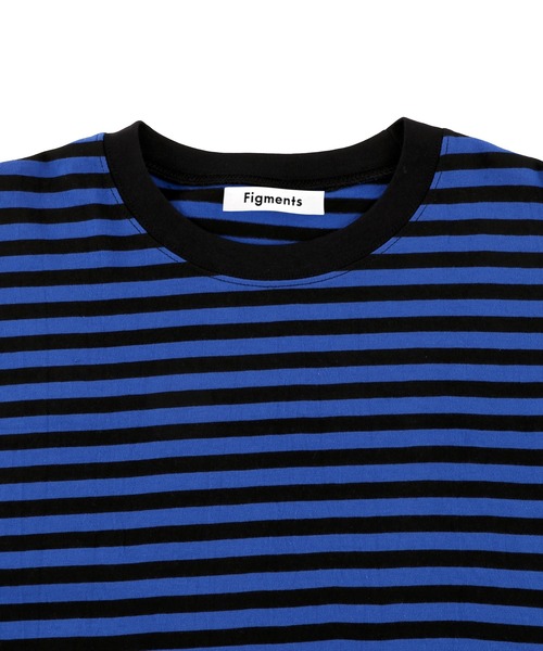 Figments（フィグメンツ）の「ボーダーＴシャツ（Tシャツ/カットソー・レディース・ホワイト/ブルー/グリーン・FREE）」の4枚目の写真