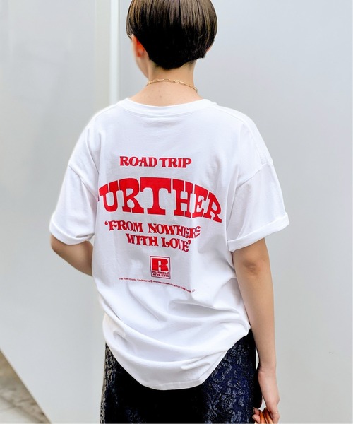 Russell Athletic（ラッセルアスレティック）の「【RUSSELL ATHLETIC】FURTHER print Tシャツ（Tシャツ/カットソー・レディース・ブラック系その他/ホワイト・FREE）」の4枚目の写真