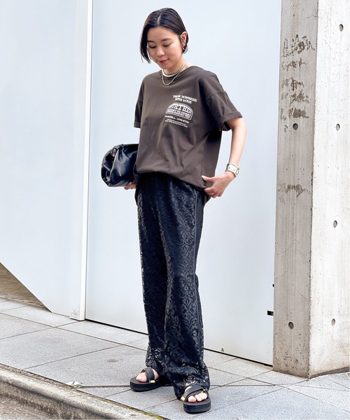 Russell Athletic（ラッセルアスレティック）の「【RUSSELL ATHLETIC】FURTHER print Tシャツ（Tシャツ/カットソー・レディース・ブラック系その他/ホワイト・FREE）」の10枚目の写真