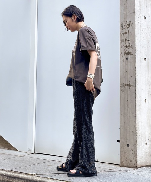 Russell Athletic（ラッセルアスレティック）の「【RUSSELL ATHLETIC】FURTHER print Tシャツ（Tシャツ/カットソー・レディース・ブラック系その他/ホワイト・FREE）」の11枚目の写真