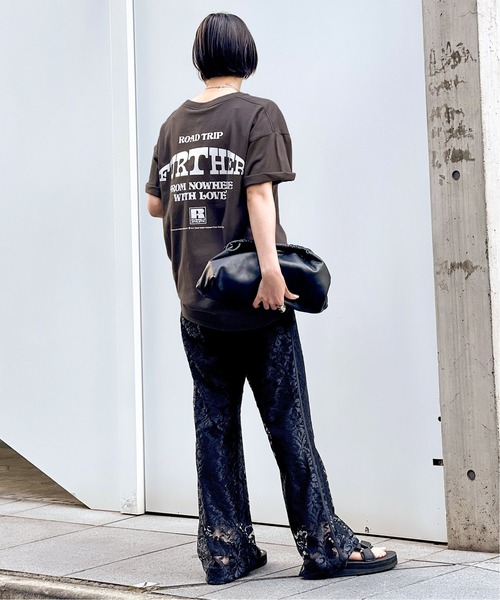 Russell Athletic（ラッセルアスレティック）の「【RUSSELL ATHLETIC】FURTHER print Tシャツ（Tシャツ/カットソー・レディース・ブラック系その他/ホワイト・FREE）」の12枚目の写真