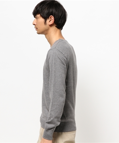 OUTLET(アウトレット)の「【WHO'S WHO gallery】BY12gg綿カシミアVニット(ニット/セーター・メンズ・ブラック/アイボリー/グレー/ネイビー・MEDIUM/SMALL)」の6枚目の写真