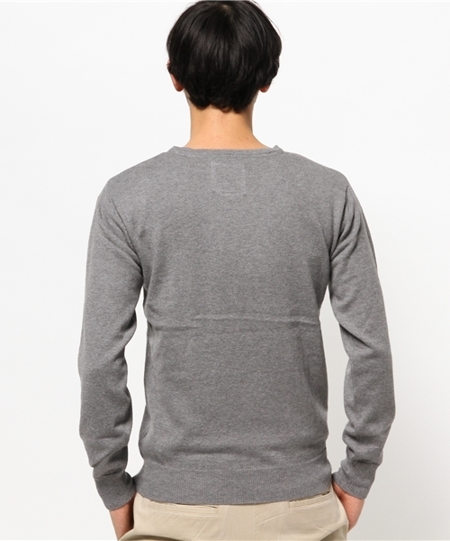 OUTLET(アウトレット)の「【WHO'S WHO gallery】BY12gg綿カシミアVニット(ニット/セーター・メンズ・ブラック/アイボリー/グレー/ネイビー・MEDIUM/SMALL)」の7枚目の写真