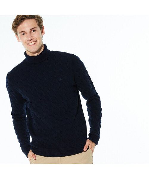 タートルネックニット 【新品非売品】 LACOSTE ラコステ 古着 ニット タートルネック ニット/セーター