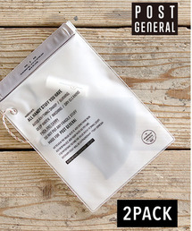 POST GENERAL（ポストジェネラル）の「ポストジェネラル POST GENERAL / ウォータープルーフバッグ M 2枚セット（ポーチ）」