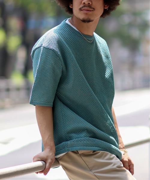 JOINT WORKS(ジョイントワークス)の「J-MESH LAYERED SET(ニット/セーター・メンズ・ブラック/ピンク/ブルー系その他/ライトパープル・MEDIUM/LARGE)」の2枚目の写真
