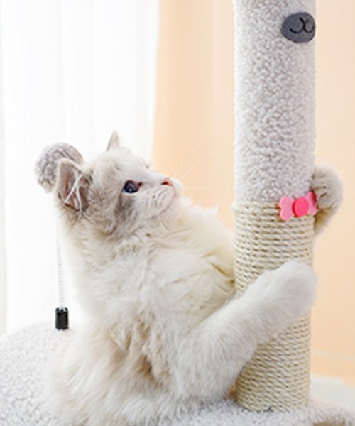aimoha(アイモハ)の「動物形キャットタワー猫用おもちゃ(ペット用おもちゃ・レディース・オフホワイト/グリーン/ブルー・FREE)」の11枚目の写真